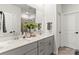 Elegant bathroom featuring double vanities, modern fixtures, and ample counter space at 4427 Bright Rd, Charlotte, NC 28214