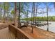 Beautiful view of the community dock and lake at 4427 Bright Rd, Charlotte, NC 28214