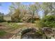 Expansive backyard with deck, stone patio, pond and lush greenery at 469 Augusta Dr, Statesville, NC 28625