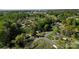 Residential area from an aerial view with lush, mature trees and a street intersection at 619 Center St, Gastonia, NC 28054