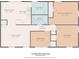 A floor plan design of a home featuring the layout of the bedrooms, kitchen, and living room at 619 Center St, Gastonia, NC 28054