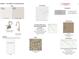 Selection of interior finishes, including paint, countertops, flooring, backsplash, and cabinets at 7117 Cobblefield Ln, Denver, NC 28037