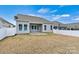 Spacious backyard with patio and privacy fence providing space and solitude at 7850 Fountaingrass Ln, Sherrills Ford, NC 28673