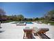 Spacious pool with sun loungers and an expansive patio at 819 Beauhaven Ln, Waxhaw, NC 28173