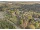 Overhead aerial view of a property with a long driveway surrounded by woods at 11170 Nc Hwy 73 E Hwy, Mount Pleasant, NC 28124