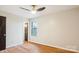 Bedroom featuring hardwood floors and natural light creating a serene and inviting ambiance at 1162 Westover Cir, Rock Hill, SC 29732