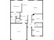 Detailed floor plan showcasing the layout of the home including bedrooms, kitchen, living room and garage at 1235 Culver Spring Way, Charlotte, NC 28215