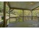 Relaxing deck featuring a tongue-and-groove ceiling and beautiful views of the surrounding landscape at 14103 Grand Traverse Dr, Charlotte, NC 28278