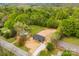 Aerial view of the property showing its green surroundings, and the layout of the land at 1451 Cherryville Rd, Shelby, NC 28150