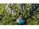 Birds eye view of the neighborhood and community pool at 19113 Southport Dr, Cornelius, NC 28031