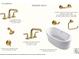 This primary bath features Kohler faucet, shower trim and Sunstruck free standing tub at 19134 Newburg Hill Rd, Davidson, NC 28036