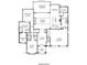Detailed main level floor plan showcasing the layout of the primary suite, kitchen, Gathering room, dining area and two-car garage at 19134 Newburg Hill Rd, Davidson, NC 28036