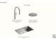 Plumbing features for the kitchen include a Kohler Crue pull-down faucet and Kohler Vault single bowl at 19134 Newburg Hill Rd, Davidson, NC 28036