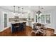 Stylish kitchen with a central island, stainless appliances, and pendant lighting at 206 Coburn Ct, Fort Mill, SC 29715