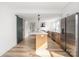 Stylish kitchen with stainless steel appliances, kitchen island and pantry at 2230 W 6Th Ave, Gastonia, NC 28052
