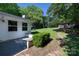 Serene backyard with patio area, mature trees, and manicured lawn at 2404 Finchley Dr, Charlotte, NC 28215