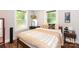Bright bedroom with natural light, neutral decor, and windows with backyard views at 2404 Finchley Dr, Charlotte, NC 28215