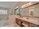 Full bathroom with walk-in shower, a single vanity, and vanity seat at 2731 Bishopton Pl, Charlotte, NC 28216