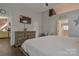 Spacious main bedroom with connecting bath, closet, and hardwood floors at 2731 Bishopton Pl, Charlotte, NC 28216