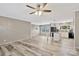 Open floor plan showcasing a spacious living room adjacent to the modern kitchen at 2749 Old Nation Rd, Fort Mill, SC 29715