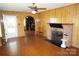 Inviting living room boasts a fireplace and seamless access to other spaces at 311 33Rd Street Se Dr, Hickory, NC 28602