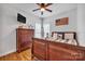 Comfortable bedroom featuring hardwood floors, and a bright, inviting atmosphere at 3565 Laboratory Rd, Lincolnton, NC 28092