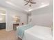 Stylish bedroom with a desk and cozy carpet, ideal for relaxation and productivity at 4141 Polluck Way, Charlotte, NC 28209