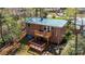 Inviting backyard featuring a multi-level deck, perfect for outdoor entertaining and enjoying the peaceful wooded surroundings at 444 27Th Avenue Nw Cir, Hickory, NC 28601