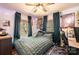 Bedroom with a large window, ceiling fan, and fun decor at 444 27Th Avenue Nw Cir, Hickory, NC 28601