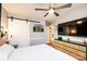 Comfortable bedroom with ceiling fan, closet and access to another room at 444 27Th Avenue Nw Cir, Hickory, NC 28601