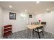 Bright bonus room featuring unique black and white flooring, perfect for crafting or hobbies at 444 27Th Avenue Nw Cir, Hickory, NC 28601