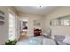 Cozy living room features an open doorway and comfortable seating at 6108 Mcilwaine Rd, Huntersville, NC 28078