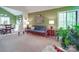 Cozy living room with neutral walls, and view into the dining room at 615 Ridgeway Dr, Belmont, NC 28012