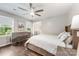 Comfortable bedroom featuring hardwood floors, natural light, and ensuite bathroom at 8308 Knights Bridge Rd, Charlotte, NC 28210