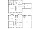 Detailed floor plan showcasing the layout of the home's two levels at 1090 Briarcliff Rd, Mooresville, NC 28115