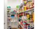 Organized walk-in pantry with wire shelving provides ample storage for food and household items at 15126 Shallow Ridge Rd, Charlotte, NC 28278