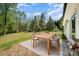 Outdoor dining area on patio overlooking a spacious backyard at 157 Fraley Rd, Gastonia, NC 28052