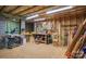 Basement workshop area with tools and workbench, perfect for DIY projects at 19650 Harbor Watch Ct, Lancaster, SC 29720