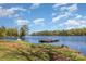 This home features a private dock on the lake at 19650 Harbor Watch Ct, Lancaster, SC 29720