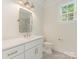 Chic bathroom with modern fixtures, marble accents, and a stylish vanity at 2909 Hanson Dr, Charlotte, NC 28207