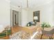 Inviting home office space with hardwood floors, a desk, and ample natural light at 2909 Hanson Dr, Charlotte, NC 28207