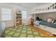 Bright bedroom featuring a bunk bed with storage and a decorative rug at 2912 Wheelock Rd, Charlotte, NC 28211