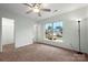 Bedroom with neutral paint, carpet, ceiling fan, and window at 3320 Alderknoll Ct, Charlotte, NC 28216