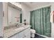 Bathroom featuring a tub shower combo with a green curtain at 3383 Norwich Rd, Fort Mill, SC 29715