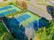 Aerial view of tennis courts and parking lots, offering convenient recreational amenities at 3383 Norwich Rd, Fort Mill, SC 29715