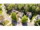 An aerial view of several houses with their manicured lawns on a sunny day at 3411 Xandra Ct, Indian Land, SC 29707
