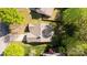 Aerial view of house showcasing roof, backyard, driveway and surrounding trees at 3411 Xandra Ct, Indian Land, SC 29707