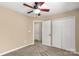 Bright bedroom with plush carpet and closet space at 3411 Xandra Ct, Indian Land, SC 29707