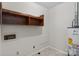 The utilitarian space contains the water heater and some shelving at 394 Efird St, Gastonia, NC 28054