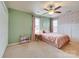 Bedroom with carpet and accent wall at 4130 Town Center Rd, Harrisburg, NC 28075